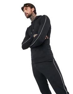 Wholesale Men's Sports Wear Active Wear Athletic Track Suit Men's Body Fit Sweat Suit In Slim Fit With Drawstring Hoodie - Product Image 1