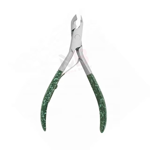 Customized Design Custom Logo Professional Hair <b>Extension</b> Plier Stainless Steel Green Handle Classic Design - Product Image 1