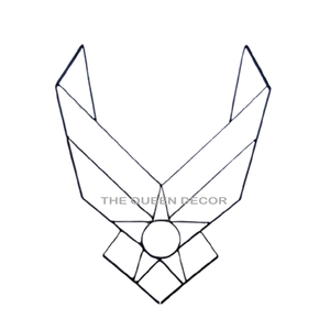 Elegante Arte de Pared de Metal Forjado a Mano con Forma Única y Acabado Negro, Diseño Moderno para Decoración del Hogar - Product Image 1