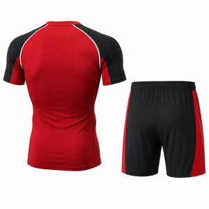 Ensemble de vêtements de sport pour homme, t-shirt de course et short de sport, vêtements de fitness, entraînement, léger, respirant, maille, séchage rapide - Product Image 2