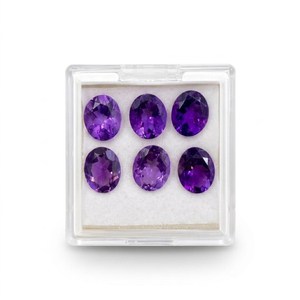 Aigue-marine naturelle ovale facettée, pierre précieuse violette en vrac pour la fabrication de bijoux, fournisseur en gros Zubeda Gems Jewellery Rajasthan - Product Image 3