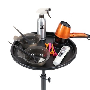 Custom Logo Modern Stainless Steel Adjustable 5-Wheel Rolling Salon Tray Hairdressing <b>Trolley</b> Hair Dye Cart - Product Image 2