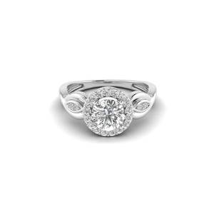 Anillo Solitario de Diamante Cultivado en Laboratorio AJRETAIL de 1.238 Quilates en Oro Blanco, Color E, Claridad VVS2, Certificado IGI - para Regalo de Fiesta de Compromiso - Product Image 1