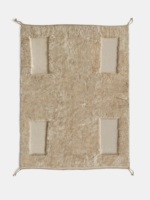 Tapis marocain Beni Ourain fait main, 100% laine, tapis berbère, taille personnalisée, motif géométrique en losanges, tapis de luxe pour salon