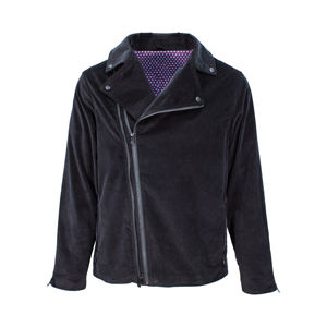 Abrigo de Terciopelo para Hombre de Primera Calidad, con Cuello Alto y Logotipo Frontal, Diseño Personalizado, Estilo Urbano - Product Image 1