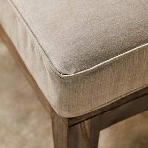 Ensemble de canapés de jardin d'extérieur moderne gris en bois délavé, canapé d'angle pour patio avec coussins pour cour, 4 pièces - Product Image 3