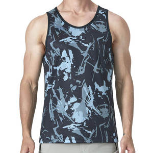 Cheap Men's Tank Top Custom Logo Solid Color Comfortable Breathable Stretch U-neck Vest for Men - Product Image 6