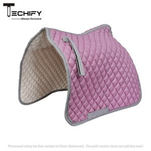 Luxury Pink Glitter Dressage Saddle Pad Quilted Horse <b>Blanket</b> Breathable Equestrian Riding Pad with Soft Lining Durable - Product Image 3