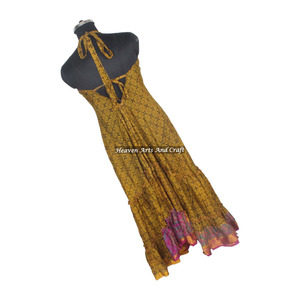 New Bohemian Unbranded Fashionable Women's Silk <b>Spaghetti</b> Maxi Dress Ladies Elegant Dinner Gown Sleeveless Evening Gowns Women's - Product Image 6