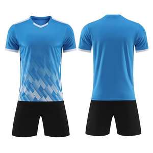 Ensemble de maillot de football unisexe nouvelle saison, manches courtes, respirant, été-automne, service OEM, technique de découpe automatisée - Product Image 5