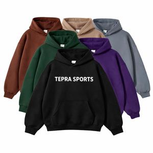 ชุดฮู้ดดี้ผู้ชายไซส์ใหญ่แบบเรียบง่าย สไตล์สตรีทแวร์ ผ้าฟลีซ หลายสี รับผลิตแบบ OEM ODM - Product Image 2