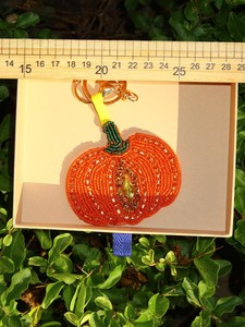 ALI FASHION ART Customized Hand-Woven Embroidery Eco-Friendly Felt Fruit Pattern Carabiner Keychain <b>Bag</b> <b>Charm</b> Model AFA-01 - Product Image 2