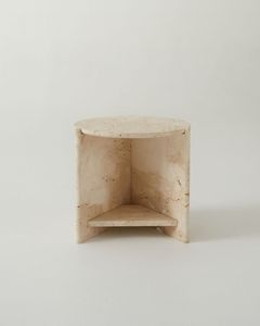 Hot Selling White Marble Pedestal Stand Modern Stone Display Column For Luxury Home Hotel Decor Export Bulk Order Use Sale <b>Set</b> - Product Image 3