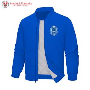 Chaqueta de Satén Phi Beta Sigma Azul Premium, Fraternidad Griega Sigma, Ropa Universitaria Personalizada, Regalo - Product Image 2