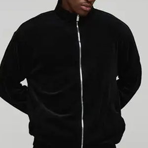 Wholesale Men Stand Collar Fleece <b>Tracksuit</b> Casual Winter Set 2026 / Premium Men Stand Collar Fleece <b>Tracksuit</b> Cozy Two Piece - Product Image 2