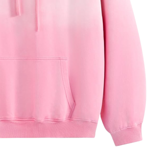 Hoodie Oversize Tricoté Rose Effet Délavé Luxe Hiver Style Vintage en Coton Doux Polaire Streetwear pour Hommes et Femmes - Product Image 4