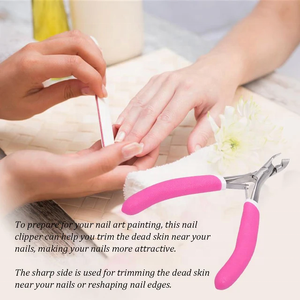Professional Stainless Steel Curved <b>Nail</b> Nipper with Wide Jaw Opening for Finger Cuticle High Quality Wholesale Thick <b>Nails</b> <b>Tool</b> - Product Image 6