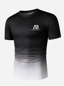 Camiseta de Manga Corta Casual para Hombre, Marca AMY, 100% Algodón, Corte Regular, Frente Liso, Bordado Personalizado con Logotipo, Venta al Por Mayor - Product Image 1