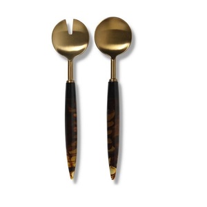 Cubiertos de Acero Inoxidable con Acabado Dorado, Juego de Vajilla de Lujo Hecho a Mano, Forma Personalizada, Elegante, Premium, Venta al Por Mayor - Product Image 1