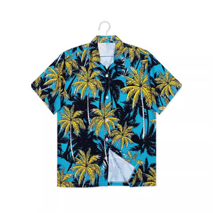 Chemise Hawaïenne Florale pour Homme Imprimée Respirante à Manches Courtes Séchage Rapide Coupe Ample Vêtement de Vacances d'Été - Product Image 1