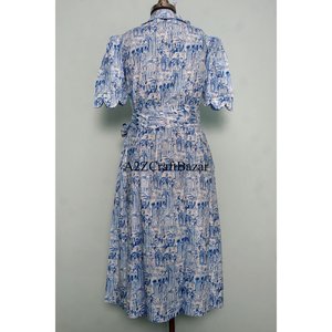 Vestido Mini Tipo Canguro de Algodón Puro para Mujer, Estampado Floral Hecho a Mano, Estilo Casual para el Día a Día, Ropa Informal para Fiestas, Estilo Dulce con Patrón Sólido - Product Image 6