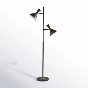 Lampe sur pied élégante blanche avec abat-jour en lin pour les espaces intérieurs minimalistes - Product Image 6