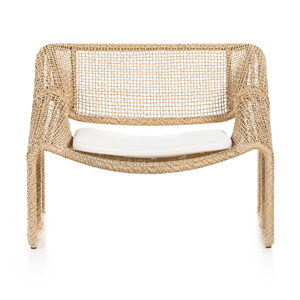 Conjunto de Sofás de Ratán Contemporáneo para Exteriores con Cojines Grises y Diseño Impermeable para Jardín, Estructura de Aluminio - Milán - Product Image 2