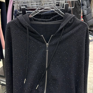 Best Selling Casual Comfortable <b>Running</b> Or Casual Streetwear Daily Outfit Women Rhinestone <b>Hoodie</b> Wholesale Price With Low MOQ - Product Image 3