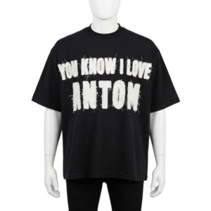 T-shirt Homme Oversize à Manches Tombantes, Coupe Boxy, Imprimé Graphique, Broderie Effet Vieilli, DTG, Fabrication OEM Personnalisée, Style Streetwear - Product Image 1