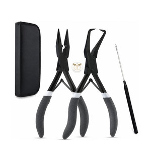Wholesale Hair Extension Installation Tool Kit Professional Micro Ring <b>Pliers</b> <b>Set</b> with Storage Case - Product Image 1