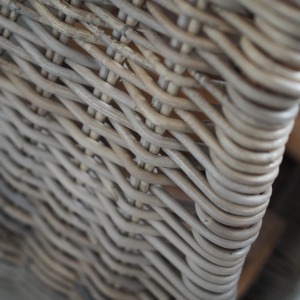 Panier en rotin ouvert avec poignée, paniers de rangement faits à la main, rotin naturel, moderne, multifonction, fabriqué au Vietnam - Product Image 3