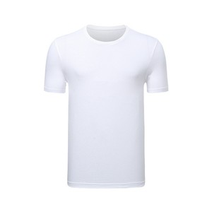 T-shirt unisexe d'été, couleur unie, ample, en pur coton, à manches courtes, respirant, absorbant l'humidité, vêtements de travail - Product Image 5