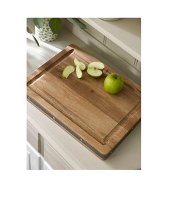 Planche à découper en bois de qualité supérieure pour la préparation des aliments en cuisine, surface de découpe durable en bois naturel pour les chefs à domicile - Product Image 4