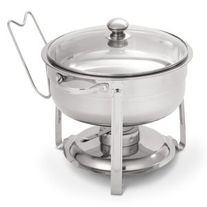 Recipiente profesional de acero inoxidable para calentar comida tipo buffet con tapa de vidrio para equipos de catering - Product Image 3