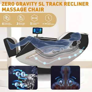 Fauteuil de massage professionnel de luxe pour entrepôt, électrique, à bascule, zéro gravité, shiatsu, confortable, pour le corps - Product Image 5