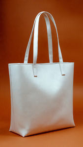 Bolso Tote Unisex de Cuero Genuino, Impermeable, Bordado, Color Sólido, Tamaño Grande, Cierre Abierto - Product Image 2