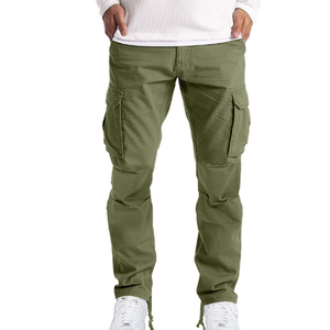 High Quality Men Tactical <b>Cargo</b> <b>Pants</b> Wholesale Custom Cotton <b>Waterproof</b> Mid Waist Straight Fit Casual Trousers Bulk Supplier - Product Image 4