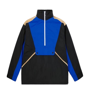 Chaqueta Cortavientos para Corredores y Campistas, Anorak Clásico Personalizado con Bloques de Color, Chaqueta Impermeable y Cortavientos Retro - Product Image 1