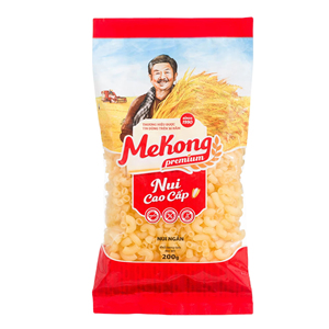 Premium Yellow Short Macaroni 200g Gluten Free Healthy Rice Pasta Vietnam OEM ODM Supplier - Product Image 1