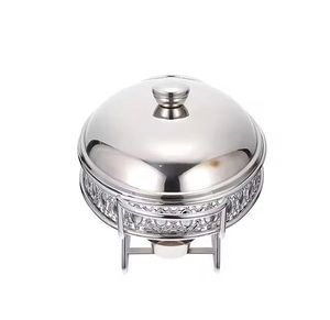 Stainless Steel Chafing <b>Dish</b> with Lid Elegant Buffet Food Warmer <b>Serving</b> <b>Set</b> Gold Legs Catering Serveware - Product Image 2