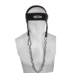 Harnais de musculation ajustable pour les muscles du cou, équipement de musculation personnalisé avec chaîne en acier et rembourrage en néoprène souple - Product Image 3