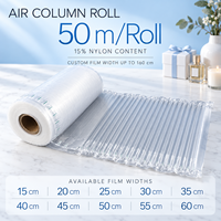 Rouleau de sacs d'emballage gonflables personnalisés de qualité supérieure, antichoc, écologiques et recyclables, en matériau de protection amortissant