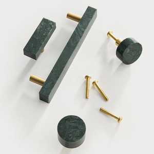 ลูกบิดตู้ลิ้นชักลิ้นชักห้องครัวมือจับหินอ่อนขัดเงา - Product Image 1