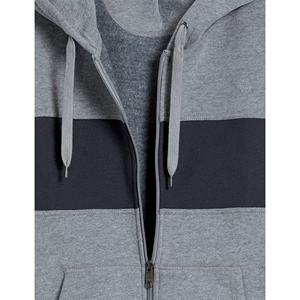 เสื้อฮู้ดกันหนาวมีซิปสีจางสำหรับผู้ชายธรรมดาและใส่สบาย-คุณภาพสูงทนทานและเหมาะสำหรับสวมใส่สบาย - Product Image 5