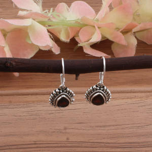 ต่างหูเงินแท้ 925 ประดับพลอยออนิกซ์สีดำธรรมชาติ สำหรับผู้หญิง พลอยแท้ หรูหรา เหมาะสำหรับงานปาร์ตี้ หินประจำเดือนธันวาคม - Product Image 5