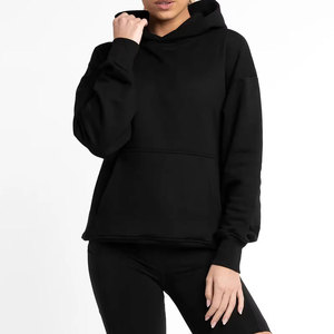 Conjunto de Sudadera con Capucha y Pantalones Cortos para Mujer, Transpirable, de Invierno, de Alta Calidad, con Logotipo Personalizado, al por Mayor - Product Image 1