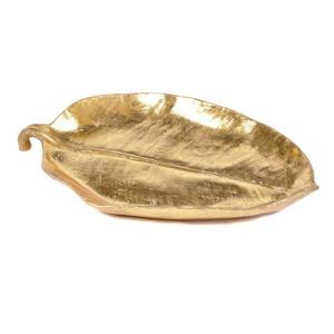 Plateau et plat en métal artisanal en forme de feuille, prix abordable, plateaux de luxe pour la décoration de la maison, plateau de service en métal pour les mariages et les fêtes - Product Image 6