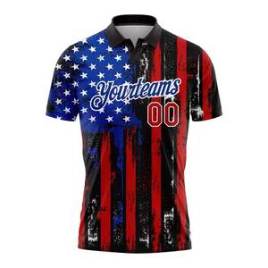 Camisetas de Golf Sublimadas Personalizadas OEM/ODM con Nombre/Número de Jugador, Ecológicas, Transpirables, de Fibra de Spandex/Poliéster para Deportes - Product Image 2