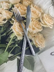 Best Quality at Affordable Price From India Stainless Steel Flatware <b>Knife</b> Fork Spoon Silver Plated Hotel Cutlery Set for <b>Dinner</b> - Product Image 2