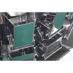 Machine de remplissage de sachets à 10 têtes avec peseuse multi-têtes pour l'emballage de poudres alimentaires, électrique automatique 220V, contrôle PLC, moteur haute performance - Product Image 4